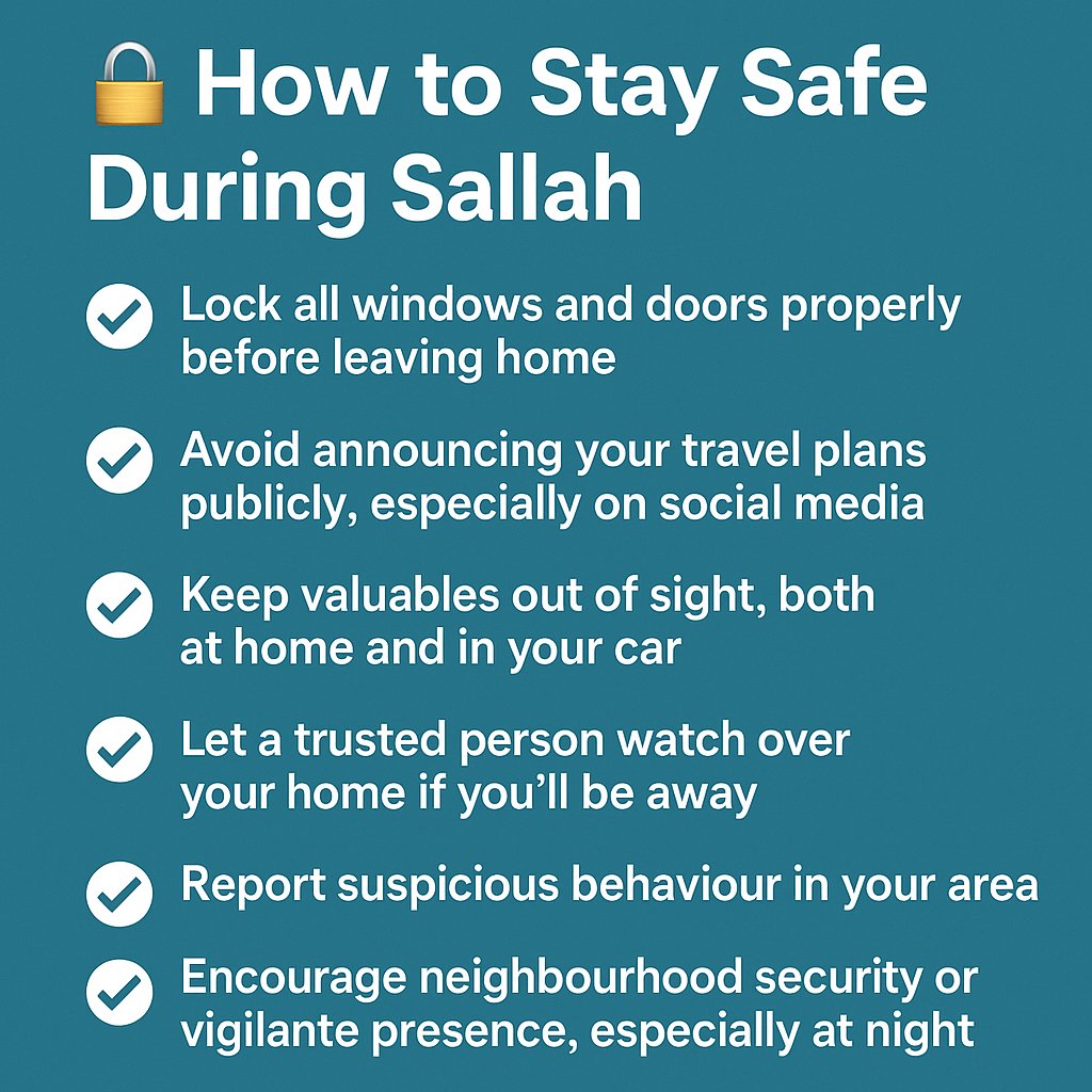 #StaySafeThisSallah #SallahSecurityTips #EidAlKabir #FestiveSafety #ProtectYourProperty  
#NeighborhoodWatch #CriminologistAdvice #TaqabbalallahuMinnaWaMinkum #NaijaEid #PublicSafety