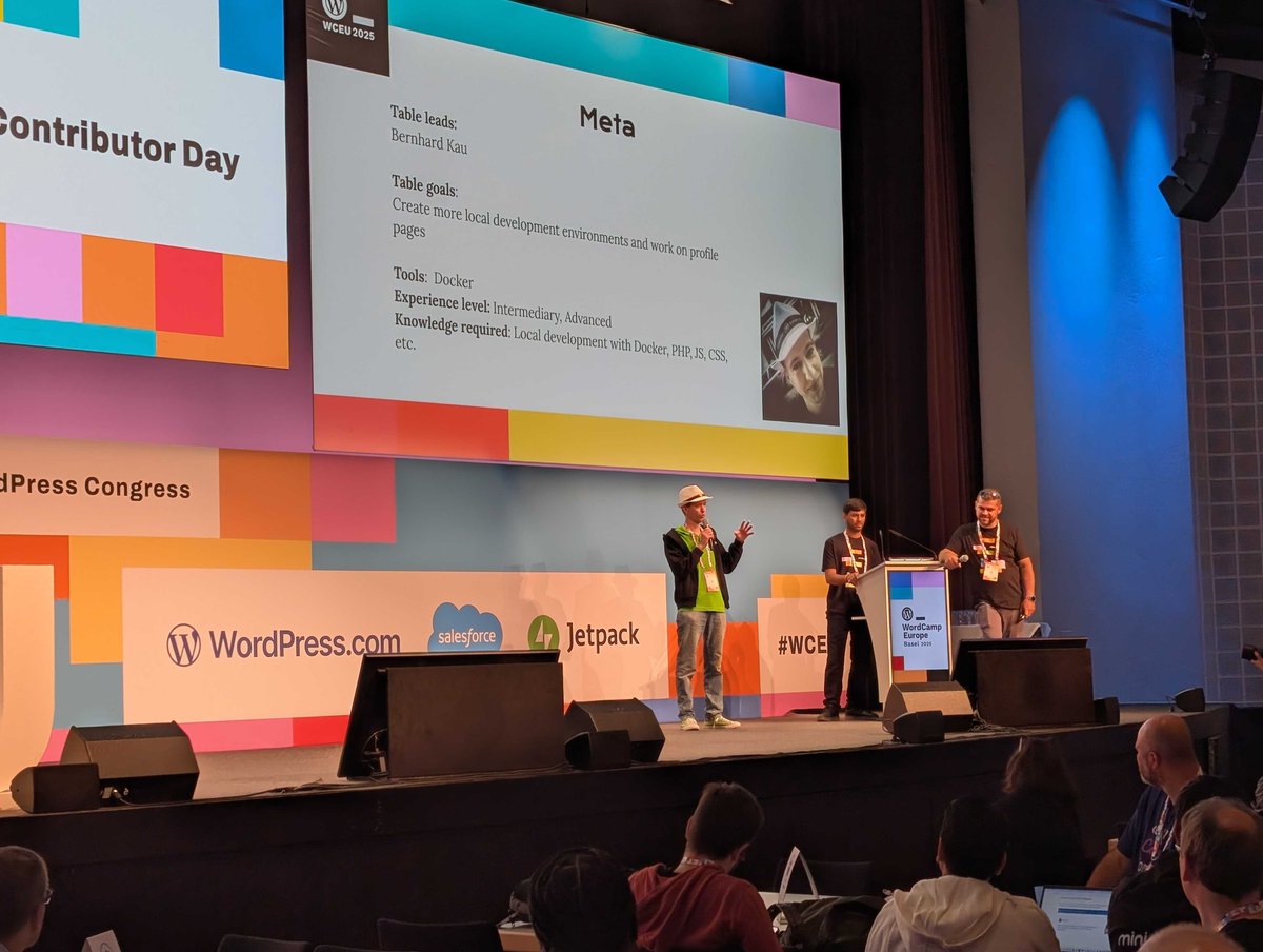 syde_gmbh's tweet image. Contributor Day wrap-up @ #WCEU 🎉
Proud to have several Syders contributing Syde by Syde with the community at #ContributorDay!
🧠 @2ndKauBoy led the Meta table
🌐 Dennis led the Multisite table – and his smile says it all!
#WordPress #SydeSupports