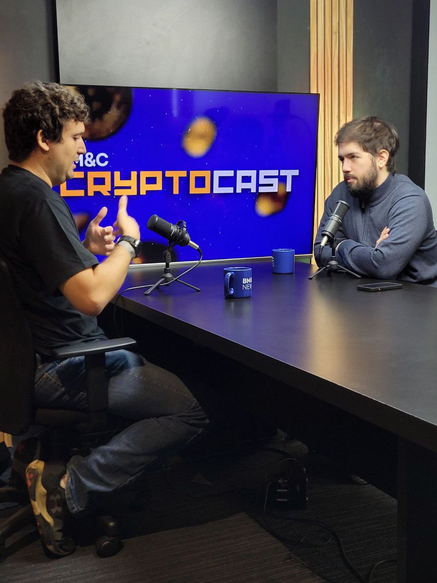 Had a lot of fun recording the CryptoCast from <a href="/bmcnewstv/">BM&C News</a> today. Talking about Blockchain in general, <a href="/cartesiproject/">Cartesi</a> , <a href="/rives_io/">RIVES 🟪</a>, AI, Web3 games and other topics. Stay tuned!
