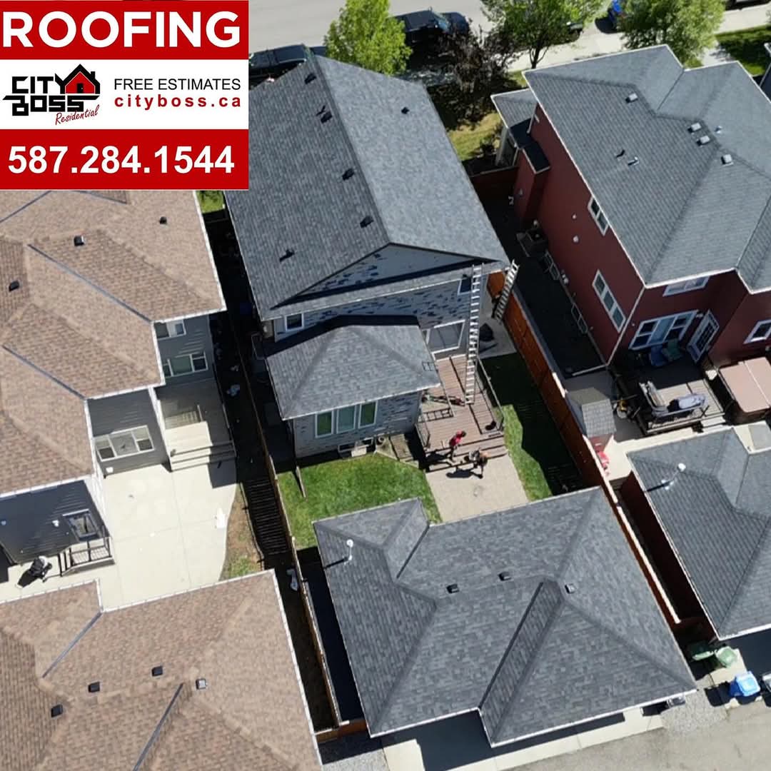 Another awesome customer getting his #haildamage #roof replacement done with @malarkeyroofingproducts class 4 vista impact resist #shingles 💪💪 #cityboss  #roofingyyc #calgaryroofingcompany #reroof #newroof