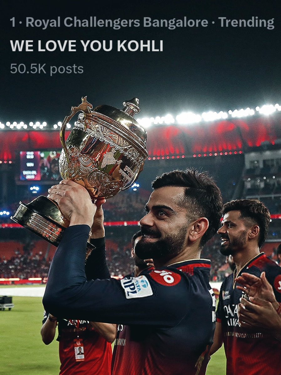 50K done and dusted in 1 hour for an unplanned trend, while the other group literally planned and announced it in the morning. You just can’t compete with the biggest fanbase. 🔥

WE LOVE YOU KOHLI