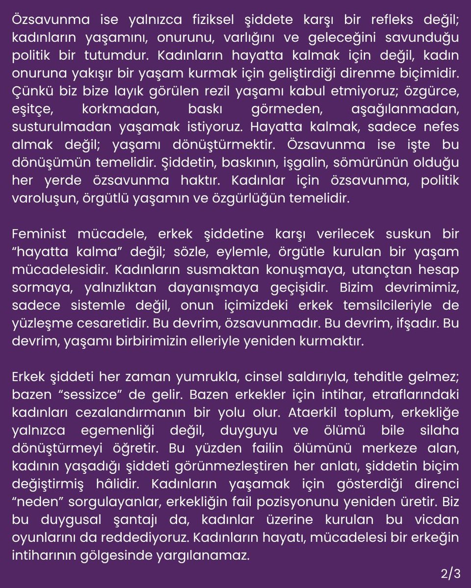 kctbilkent's tweet image. Feminist ifşa haktır!
Özsavunma yaşatır!