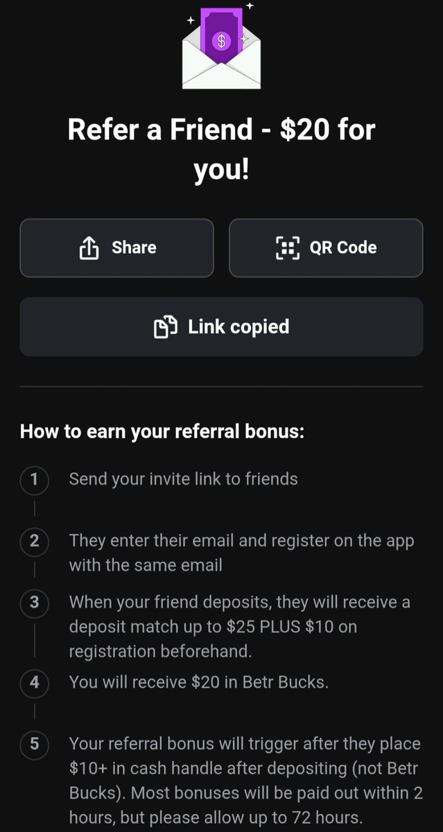 Have you signed up to <a href="/betr/">betr</a> yet? 

Let's win some cash together! 🤑

Sign up now using this link! 
 promos.betr.app/referafriend-p…