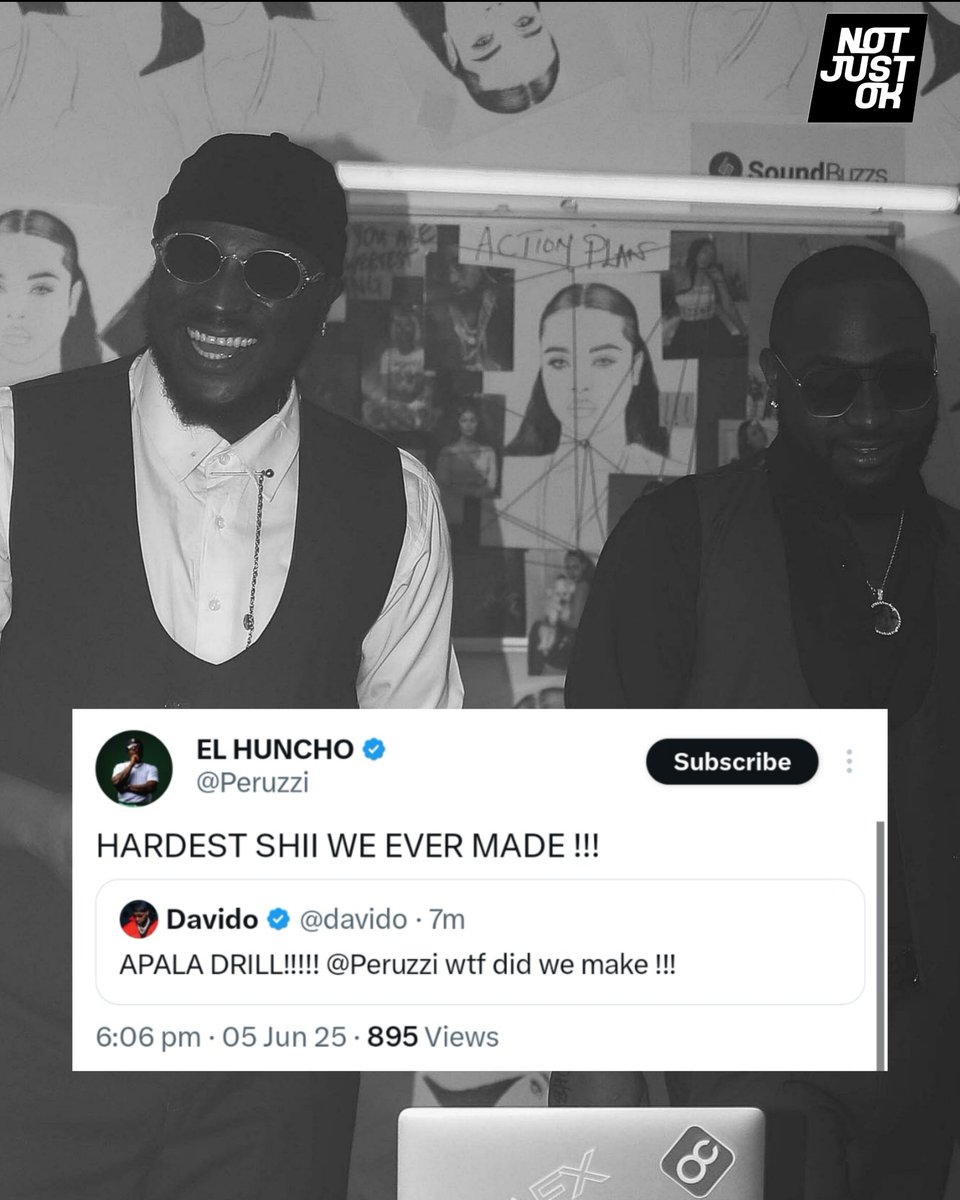 Davido &amp; Peruzzi have cooked again 🤩🔥

"Apala Drill"