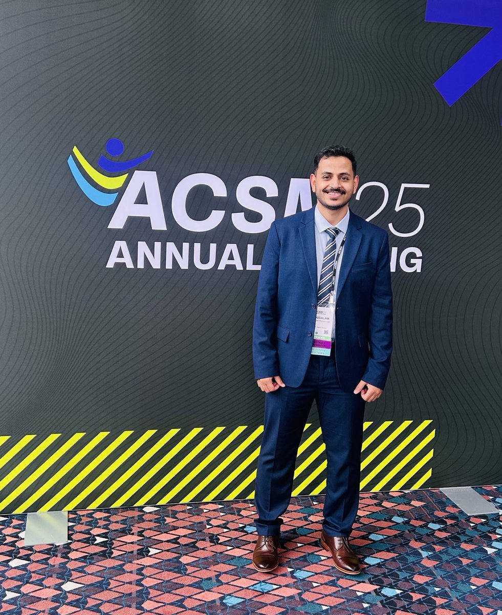 عبدالسلام الشمري (@alsllmii) on Twitter photo سعدنا بالمشاركة رسمياً كمتحدثين في مؤتمر ACSM 2025 بمدينة أتلانتا – جورجيا، أميركا 🇺🇸
من خلال عرض Clinical Case Slide ضمن الجلسات العلمية في <a href="/ACSMNews/">American College of Sports Medicine</a>
🔬 المشاركة جاءت ضمن فريق بحثي <a href="/AlotaibiM58/">Mansour Alotaibi, PT, PhD, MBA</a> | <a href="/ithamer_7/">ثامر الشهراني | Thamer</a>| <a href="/alsllmii/">عبدالسلام الشمري</a>
حيث تم تقديم حالة سريرية أُجريت في مركز جوينت للأبحاث سعدنا بالمشاركة رسمياً كمتحدثين في مؤتمر ACSM 2025 بمدينة أتلانتا – جورجيا، أميركا 🇺🇸
من خلال عرض Clinical Case Slide ضمن الجلسات العلمية في <a href="/ACSMNews/">American College of Sports Medicine</a>
🔬 المشاركة جاءت ضمن فريق بحثي <a href="/AlotaibiM58/">Mansour Alotaibi, PT, PhD, MBA</a> | <a href="/ithamer_7/">ثامر الشهراني | Thamer</a>| <a href="/alsllmii/">عبدالسلام الشمري</a>
حيث تم تقديم حالة سريرية أُجريت في مركز جوينت للأبحاث