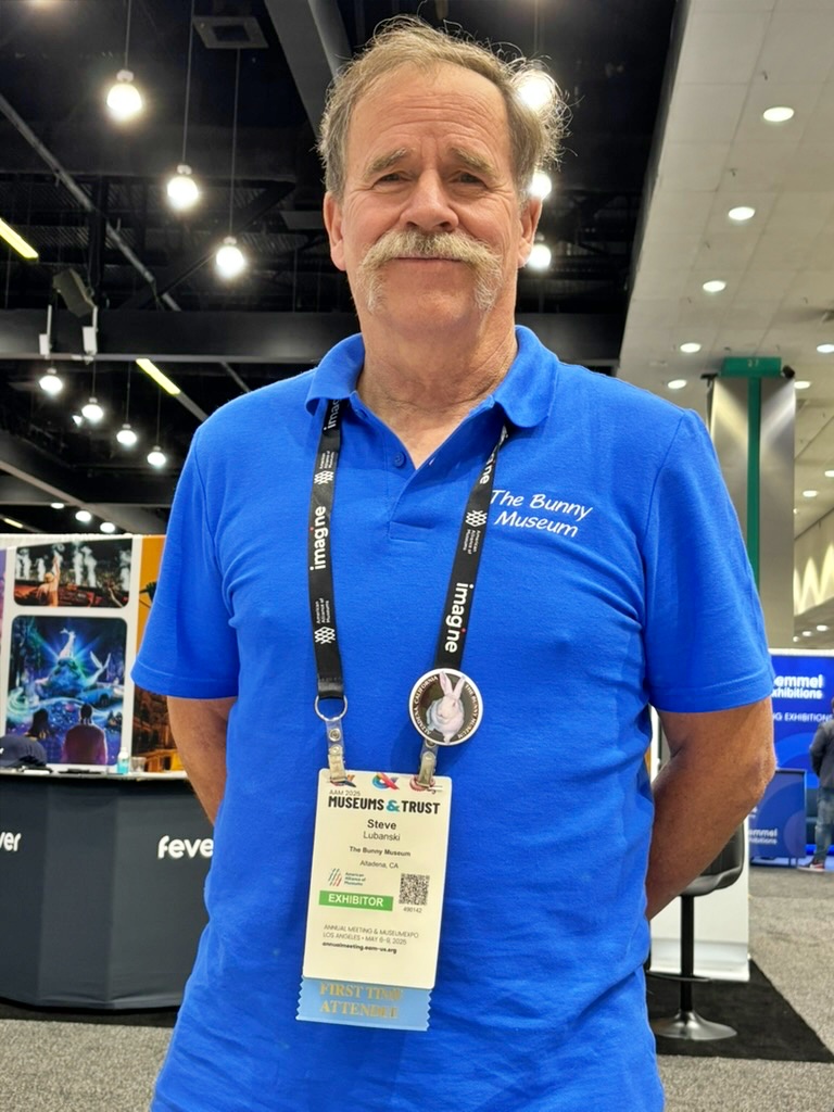 Co-founders of The Bunny Museum, Steve Lubanski &amp; Candace Frazee attended AAM at the Los Angeles Convention Center along with 6,000 other attendees from all over the United States. This Conference is held each year in a different city in the States. This year was in Los Angeles.