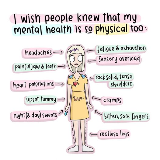 MENTAL HEALTH - ANXIETY - DEPRESSION
These conditions can cause physical symptoms.
It's not just "in your head" - your body feels it too.
Good mental health relies on a balanced brain.
If you're struggling, seek help now.
Try SNAP at snapalways.com.