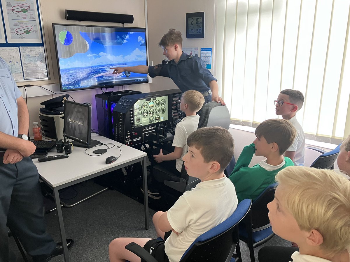 Today we went to the RAF Cadet centre near our school to learn more about careers as part of our career week. We learnt about the different jobs in the RAF, did team building and communication games and even flew a plane into RAF St Athans on the simulator!