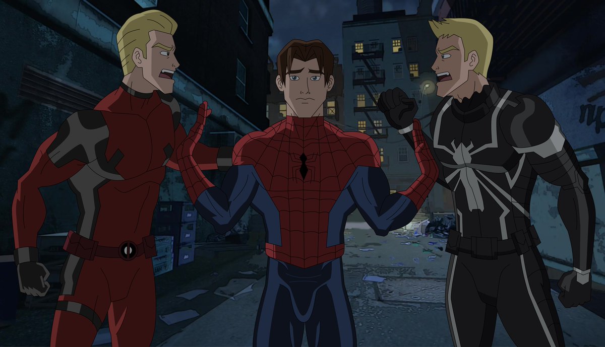 Ultimate Spider-Man canonically had two biggest fans: Deadpool \u0026 Agent  Venom! But they're unmasked. #UltimateSpiderMan #UltimateDeadpool  #AgentVenom #PeterParker #WadeWilson #FlashThompson #spideypool  #spideyflash #Marvel #fanart, image size:1200x689