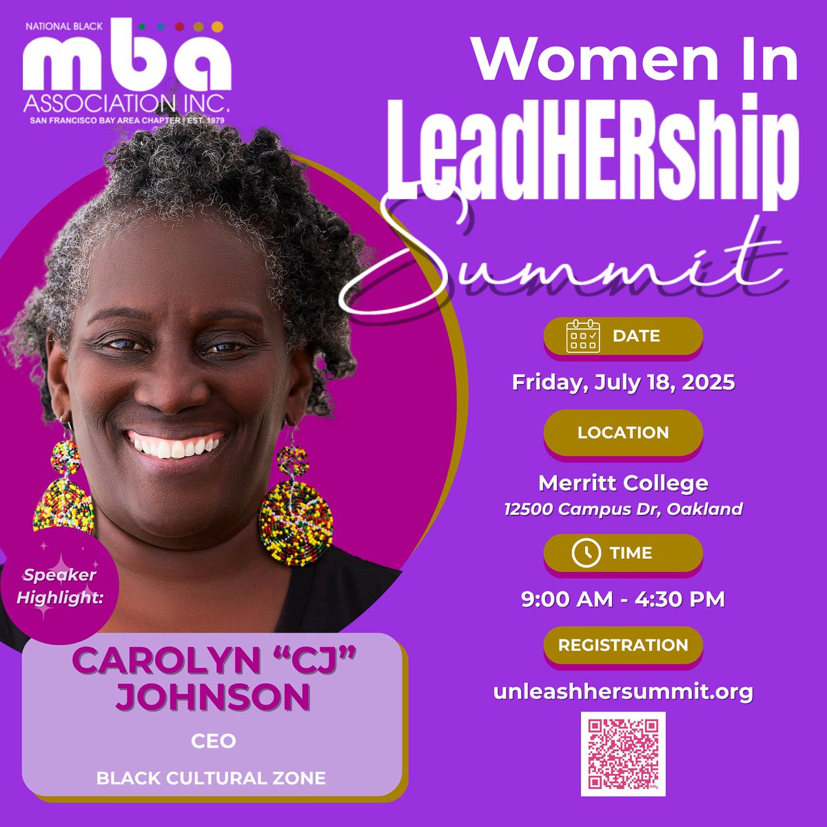 So excited to speak at the Women in LeadHERship Summit 2025! 🎤✨
💡 Friends support friends. Show up, cheer loud, and build boldly with us.
📍 Friday, July 18 | Merritt College, Oakland
 🎟️ Get tickets: bit.ly/sfnbmbaa-wilsu…

#UnleashHER #LeadHERshipSummit   #SFBlackMBA