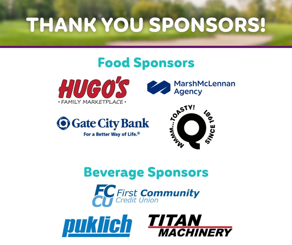 We’re incredibly thankful for the sponsors who help bring this event to life year after year. Your support reaches far beyond the fairway—fueling programs that empower children, young adults, and families across North Dakota. ⛳💜