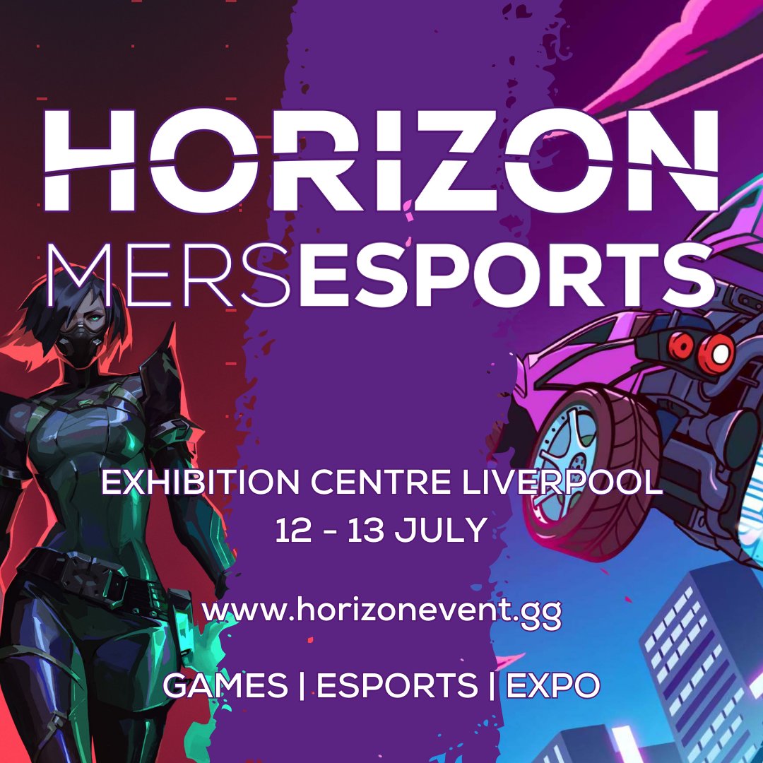 Horizon: MersEsports 2025 is coming to Liverpool for a weekend like no other! 🎮

Dive into a world of esports, gaming, VR and interactive experiences. Whether you’re a seasoned player, a curious newcomer or bringing the family, there’s something for everyone. 🌟

Expect:
⚔️ Live