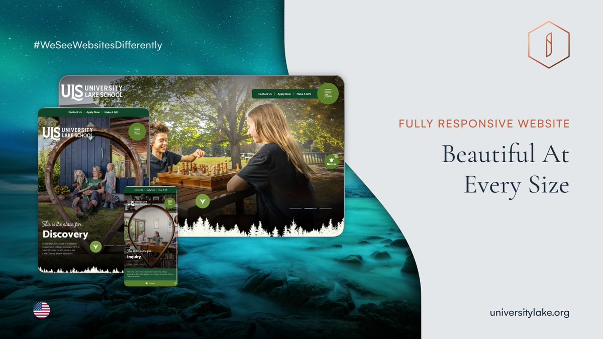 University Lake School's #SchoolWebsite is fully responsive &amp; stunning on every screen 🖥📱

That's how #WeSeeWebsitesDifferently 💡

More Inspiring Work &gt;&gt; schoolbyt.es/43S0CPh &lt;&lt;

🇺🇸 #ULSShowcase #ISWebsites #ISShowcase
