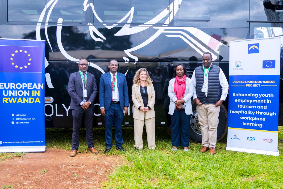 RP-KITABI College (@kitabi_college) on Twitter photo In partnership with the <a href="/EUinRW/">EU Delegation to Rwanda</a> through the <a href="/Ubukerarugendo/">UbukerarugendoImbere Project</a>, <a href="/EUinRW/">EU Delegation to Rwanda</a> has handed over a newly donated Mobile Training Bus to <a href="/Kitabi_College/">RP-KITABI College</a> to support hands-on learning in tourism. The bus is also a mobile learning space to prepare students with skills needed in the industry. In partnership with the <a href="/EUinRW/">EU Delegation to Rwanda</a> through the <a href="/Ubukerarugendo/">UbukerarugendoImbere Project</a>, <a href="/EUinRW/">EU Delegation to Rwanda</a> has handed over a newly donated Mobile Training Bus to <a href="/Kitabi_College/">RP-KITABI College</a> to support hands-on learning in tourism. The bus is also a mobile learning space to prepare students with skills needed in the industry.