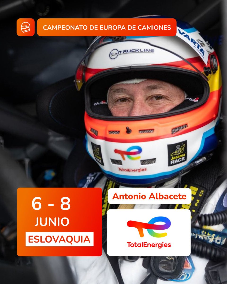 ¡Mañana vuelve la emoción del Campeonato Europeo de Camiones! 🚛

Nuestro piloto <a href="/ALBACETE_Racing/">Albacete Racing</a>  ya está listo para darlo todo en Eslovaquia.

¡Vamos a apoyarle con toda nuestra energía! ⚡️