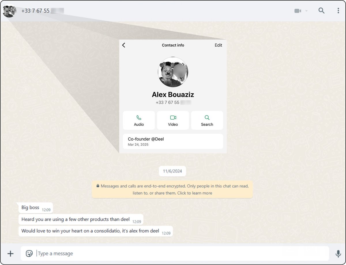 Parker Conrad (@parkerconrad) on Twitter photo Customers have offered damning evidence <a href="/Bouazizalex/">Alex Bouaziz</a> allegedly weaponized stolen data. In this one example, Deelโs spy accessed information about a Rippling sales call with a prospect, at Bouazizโs behest. Within hours, Alex personally reaches out to the Rippling prospect: Customers have offered damning evidence <a href="/Bouazizalex/">Alex Bouaziz</a> allegedly weaponized stolen data. In this one example, Deelโs spy accessed information about a Rippling sales call with a prospect, at Bouazizโs behest. Within hours, Alex personally reaches out to the Rippling prospect: