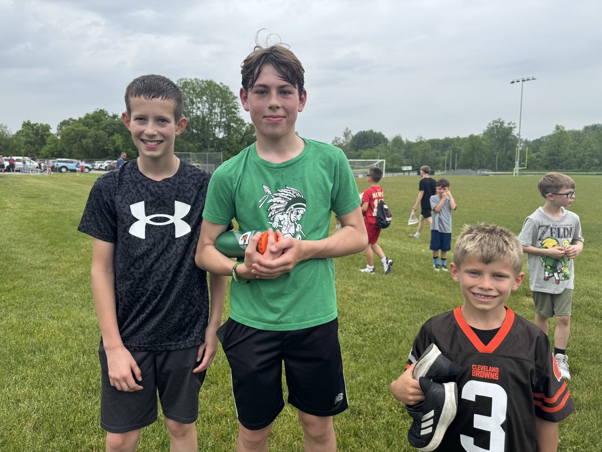 Youth Camp Competition grade level winners…
(Left to Right)
5-6 Dominic Garceau
7-8 Max Hulec
3-4 Judah Kash