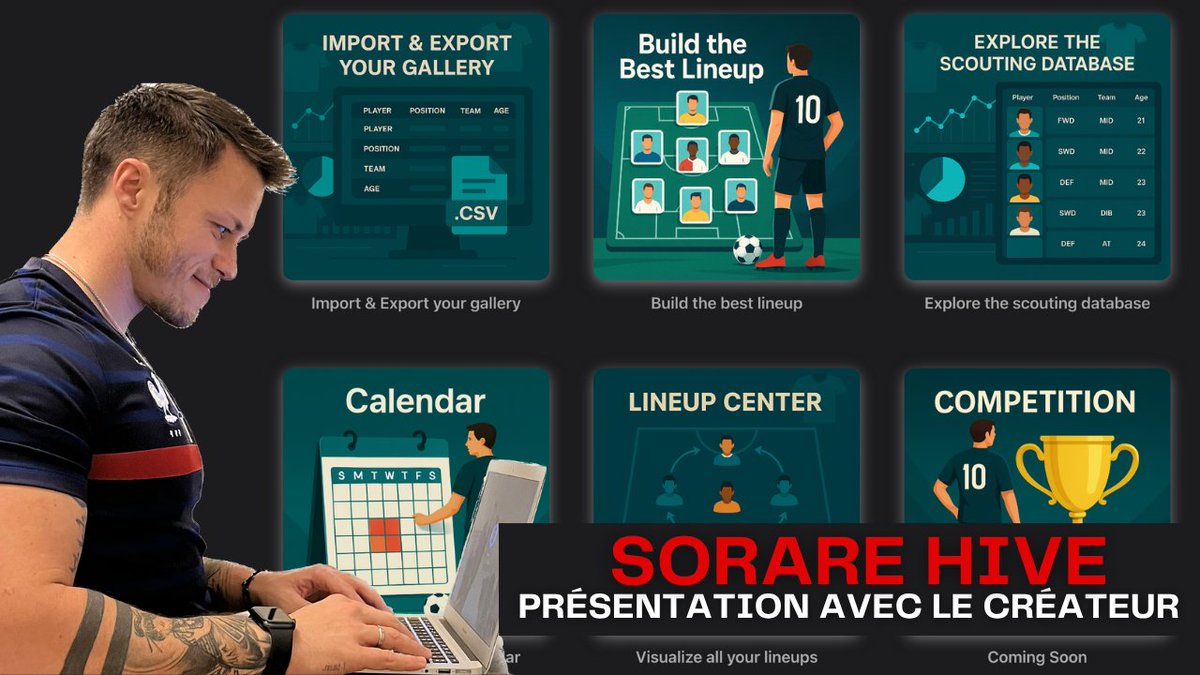 La rediff du live avec Otawu, créateur de <a href="/sorarehive/">SorareHive</a> est disponible en Replay également sur ma chaine YouTube pour ceux qui préfèrent. Encore merci à lui pour sa dispo et la qualité de l'échange. J'espère que vous avez kiffer !

📺youtu.be/HSIfbuUXm24

N'hésitez pas venir