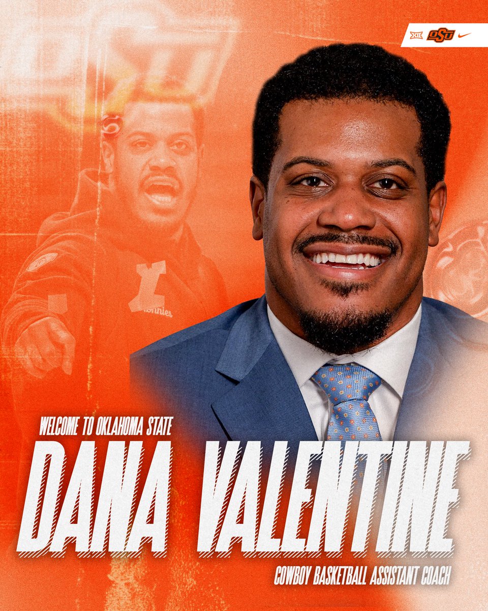 Dana Valentine (<a href="/DanaJValentine/">Dana Valentine</a>) added to Cowboy Basketball Staff 

🔗: okla.st/3SAH8bN
