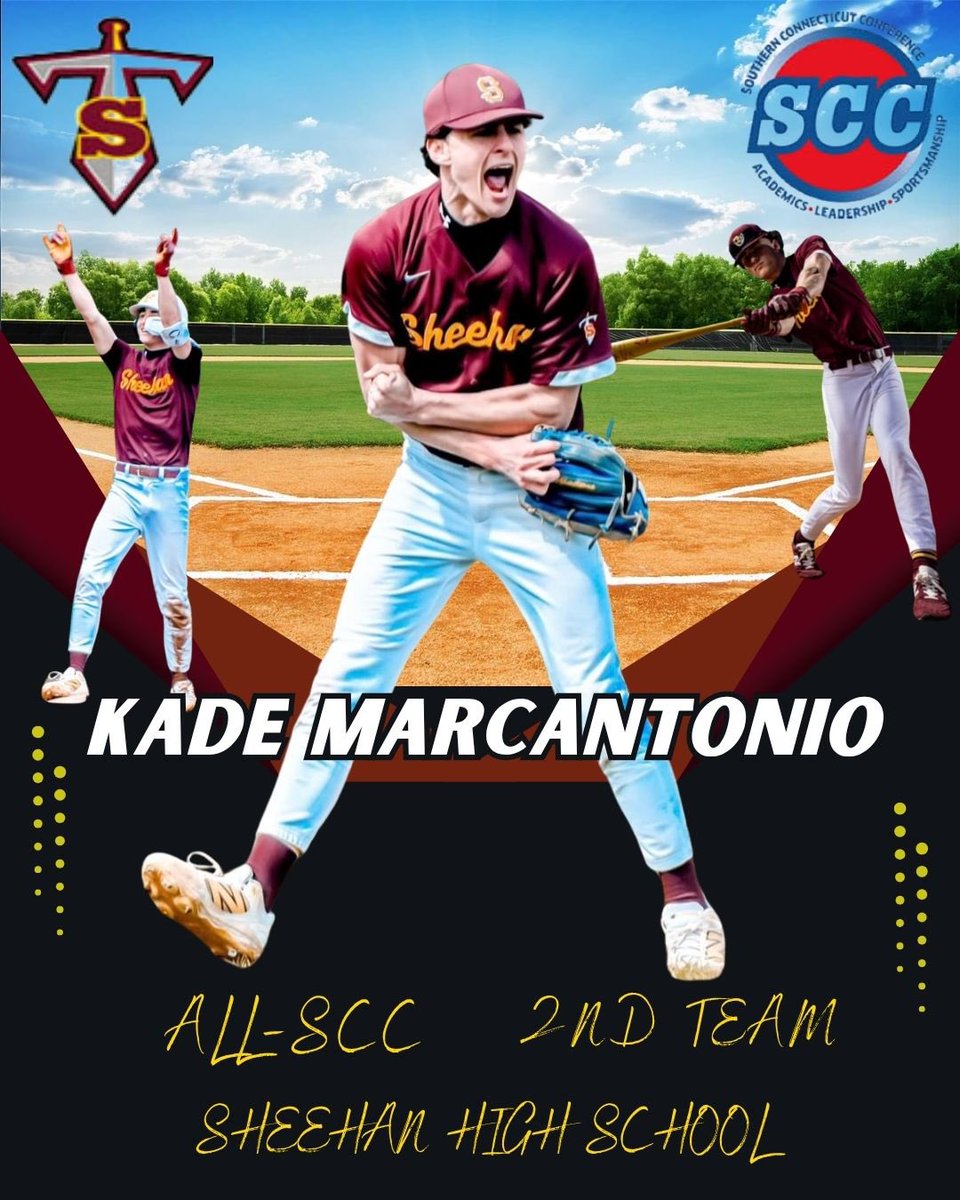 MTSbaseball2025's tweet image. Congratulations to Senior Kade Marcantonio on being named to the All-SCC team! Best of luck at CCSU next year!