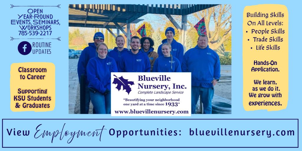 View employment opportunities from Blueville Nursery Inc here: bluevillenursery.com 
#ad