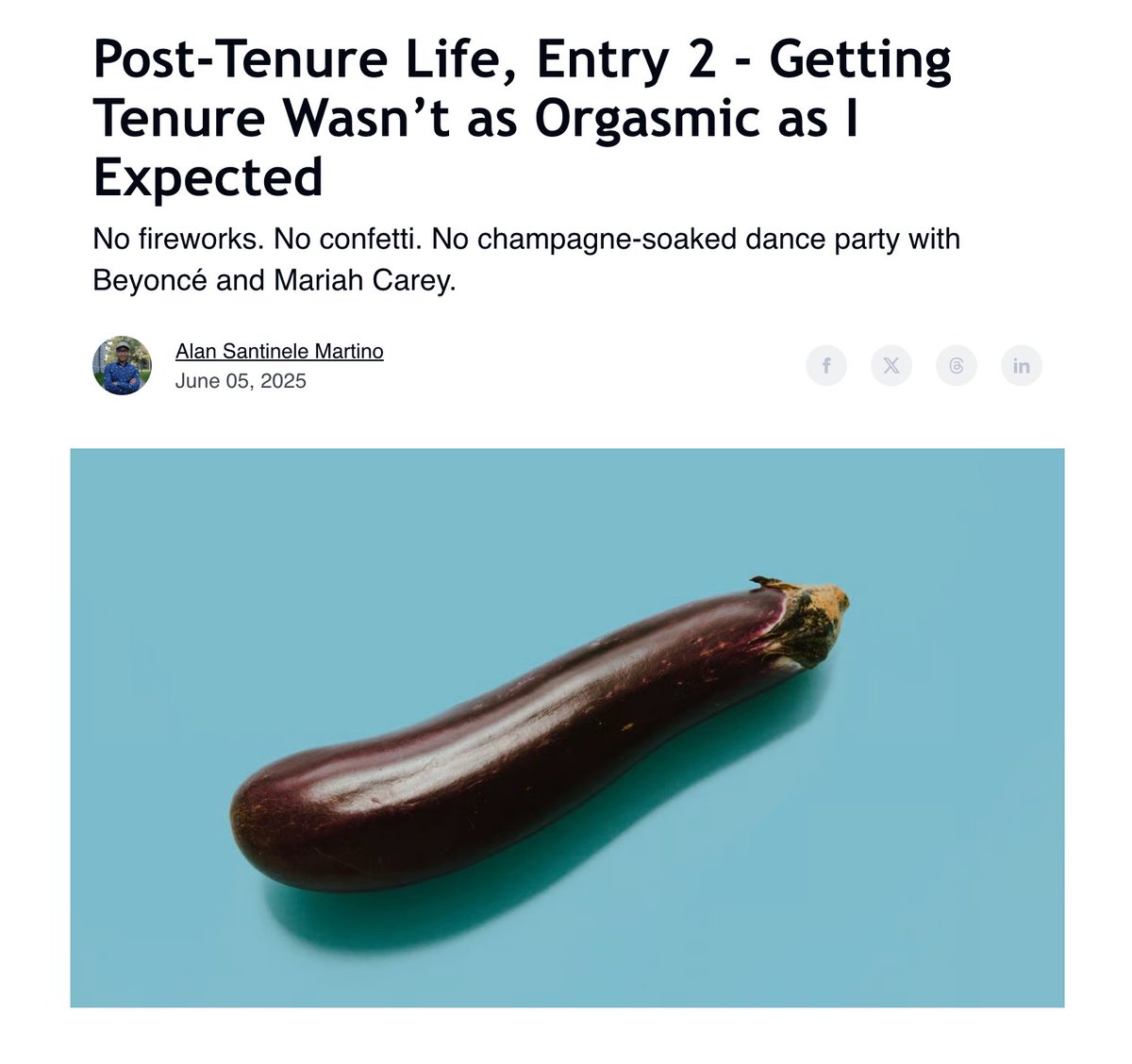 No fireworks. No confetti. No champagne-soaked dance party with Beyoncé and Mariah Carey.  alans-newsletter-844318.beehiiv.com/p/post-tenure-…