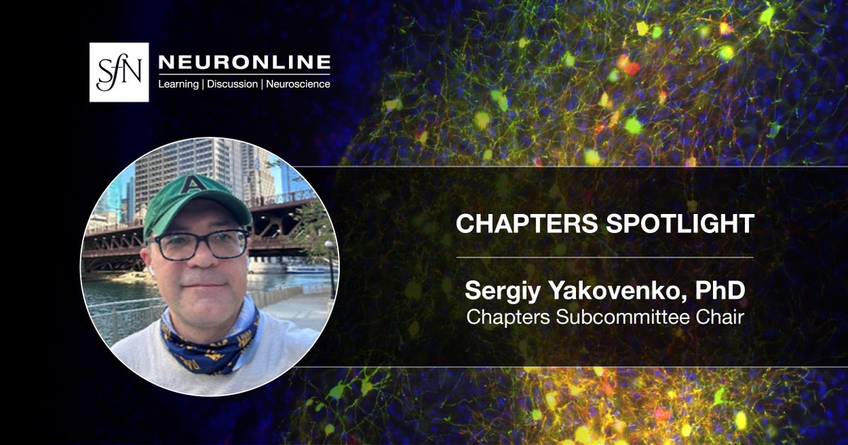 NeuronlineSfN's tweet image. Read Now: SfN Chapters Spotlight
Learn more about Chapters Subcommittee Chair Sergiy Yakovenko, his passion for community outreach, and his advice for local chapters looking to bolster membership.
🔗: vist.ly/3n65p7z