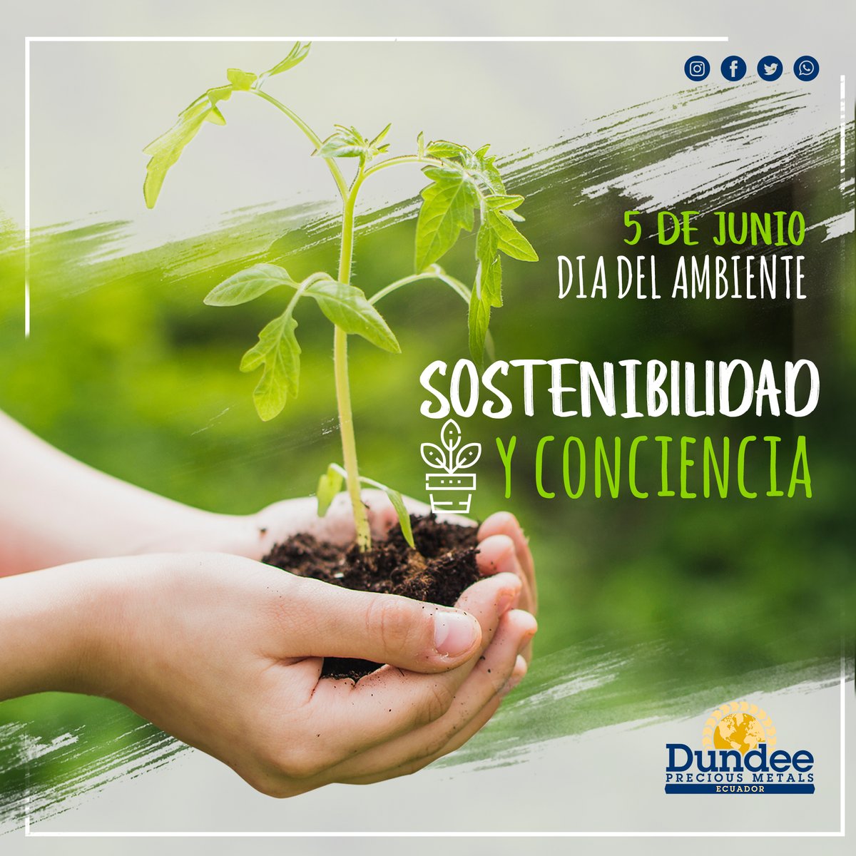 🌱 En el Día del Ambiente reafirmamos nuestro compromiso con la sostenibilidad. Promovemos un uso responsable de los recursos, buscando siempre generar un impacto positivo.💚🌍

#DíaDelAmbiente #Sostenibilidad #CompromisoAmbiental #CuidemosElPlaneta #DesarrolloSostenible