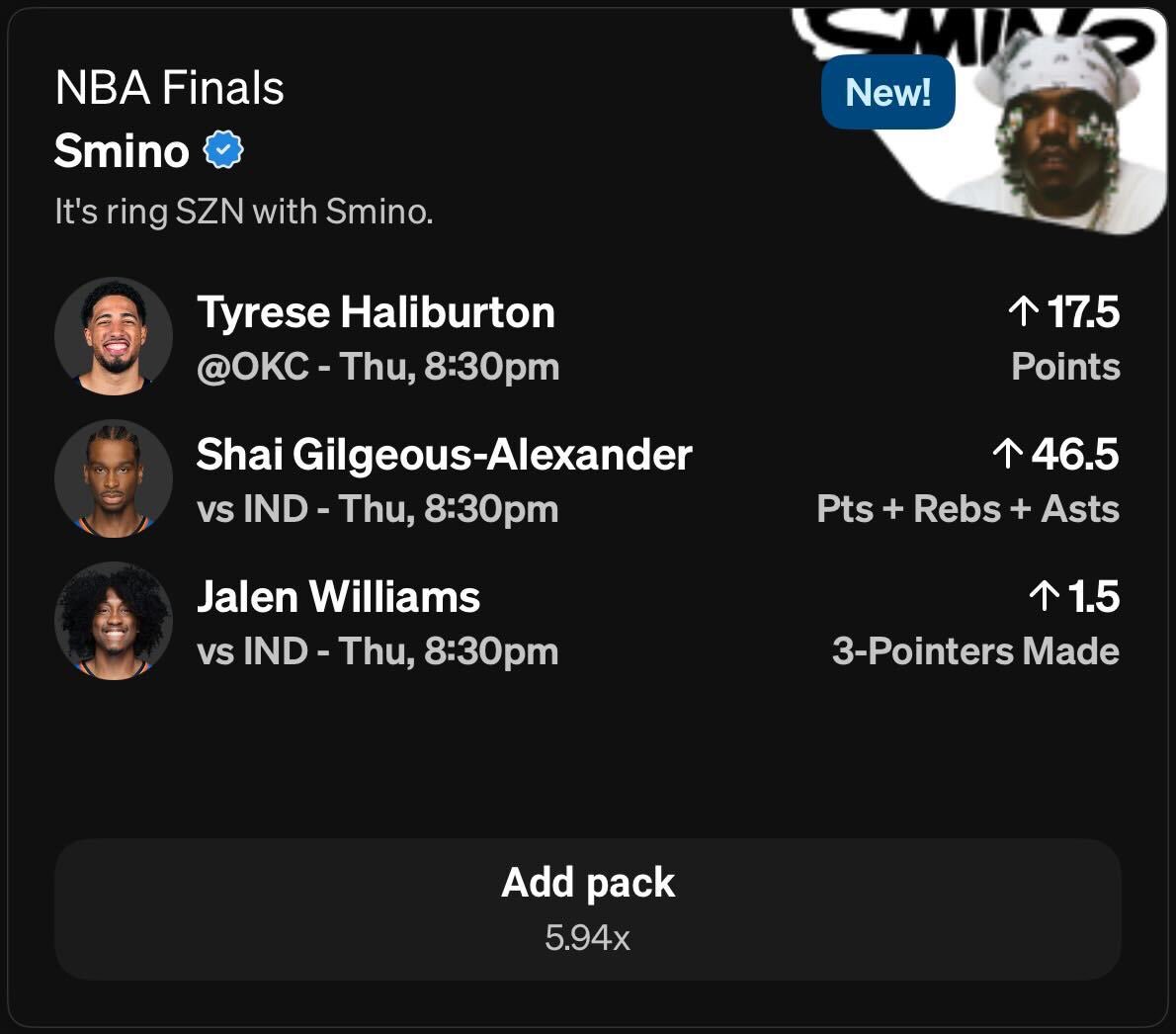 finals tonite
who yall got ?
<a href="/Underdog/">Underdog</a>