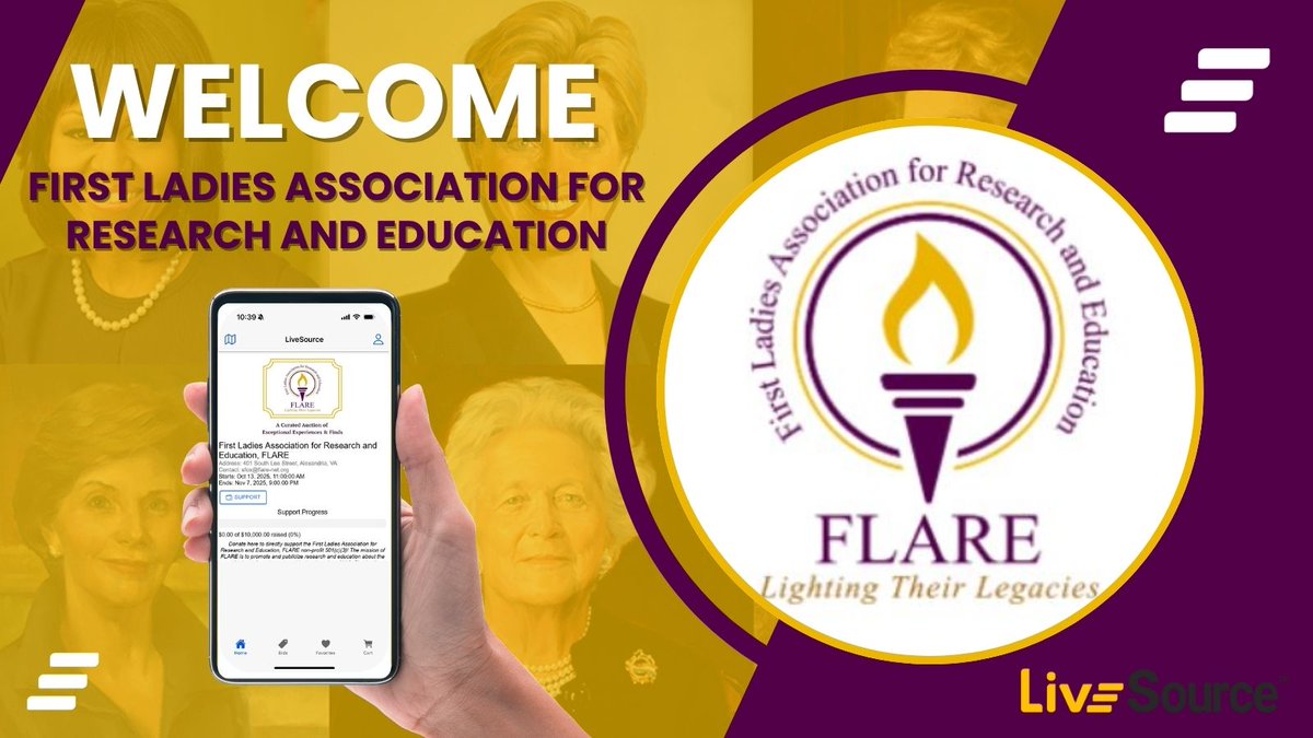 LiveSource (@livesource) on Twitter photo We are thrilled to announce FLARE (First Ladies Association for Research and Education) as the newest member of our <a href="/LiveSource/">LiveSource</a> community!
The mission of FLARE is to promote and publicize research and education about the contributions, lives, impact, and lasting legacies of We are thrilled to announce FLARE (First Ladies Association for Research and Education) as the newest member of our <a href="/LiveSource/">LiveSource</a> community!
The mission of FLARE is to promote and publicize research and education about the contributions, lives, impact, and lasting legacies of