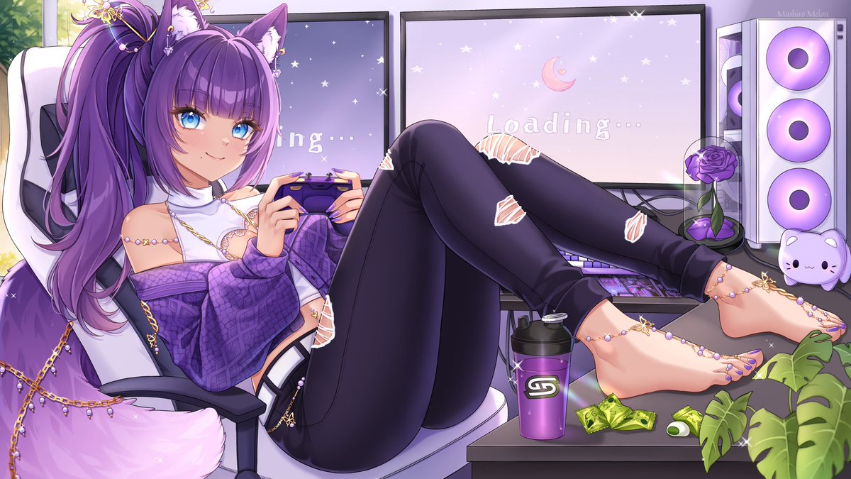 Cmm for <a href="/ChaChayourvmom/">Cha Cha ☕️💟</a> 💜💖
Thank you!! ( ´ ꒳ ` ) ♡

#VMamaArt #Commission