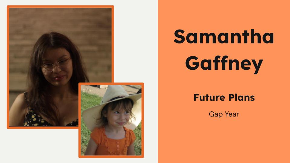 Meet PHS grad Samantha Gaffney, who plans to take a gap year! #25PHSpanthers