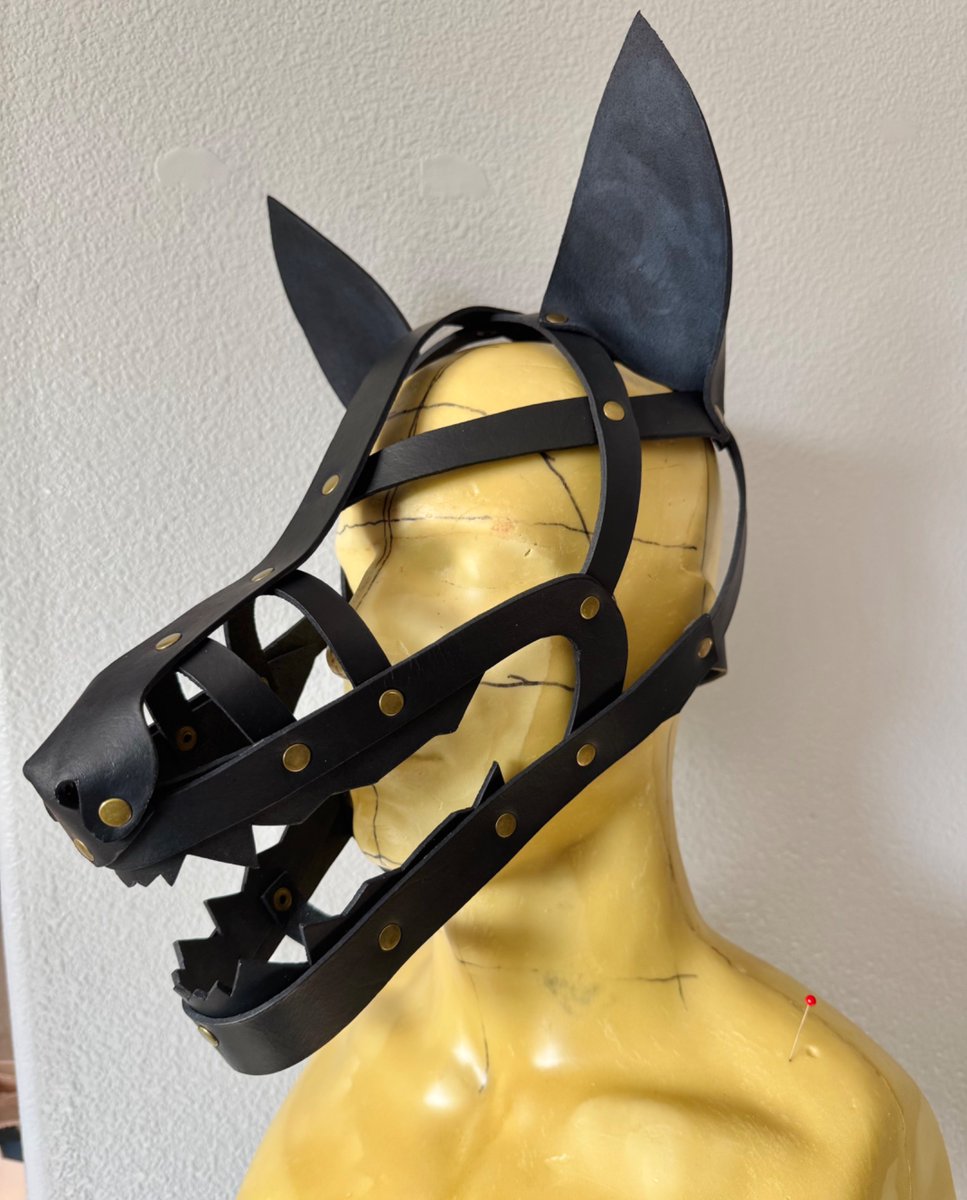 Black and tarnished brass ‘shame’ mask 

(Already claimed)