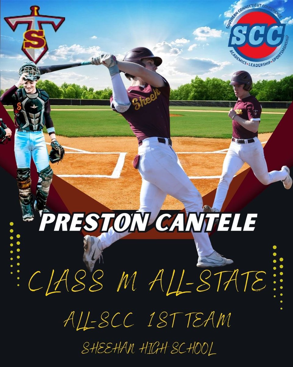 MTSbaseball2025's tweet image. Congratulations to Junior Preston Cantele on being named to the All-SCC team as well as the Class M All-State team!