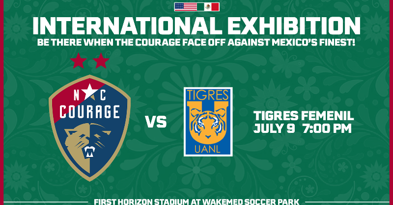 TheNCCourage's tweet photo. .@TigresFemenil are taking a trip to Cary 🐯

🗓️: July 9
🎟️: https://t.co/0FklYlfT6Z