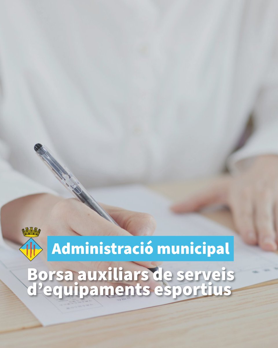 📢 Nova convocatòria a Pals!
S’ha publicat al DOGC la borsa de treball d’auxiliars de serveis d’equipaments esportius per cobrir vacants o necessitats temporals.
📅 Presentació de sol·licituds: 20 dies hàbils
🔗 Més info: pals.cat