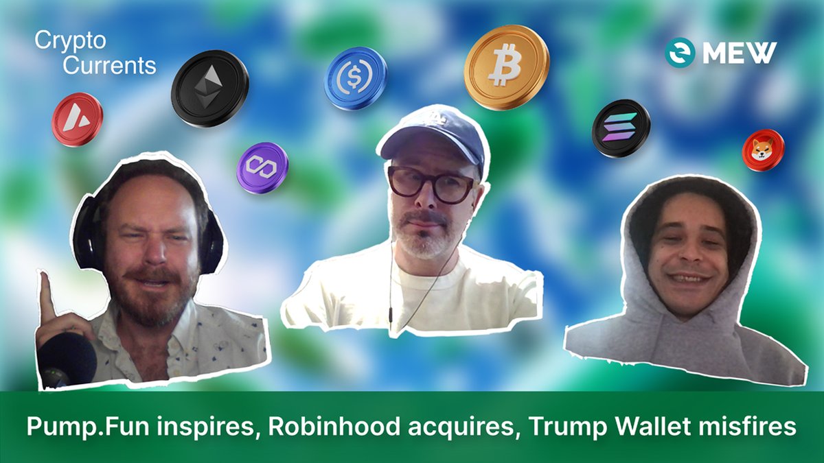 MyEtherWallet | MEW (@myetherwallet) on Twitter photo If I told you I was building Melania Wallet would you believe me? 😳👉👈 Asking for a friend...
Anyway - check out Crypto Currents Episode 18 featuring <a href="/myetherwallet/">MyEtherWallet | MEW</a> COO Brian Norton below! 👇
📺👉 youtube.com/watch?v=Nur3nt…
🎙️👉 open.spotify.com/episode/1EZZTk… If I told you I was building Melania Wallet would you believe me? 😳👉👈 Asking for a friend...
Anyway - check out Crypto Currents Episode 18 featuring <a href="/myetherwallet/">MyEtherWallet | MEW</a> COO Brian Norton below! 👇
📺👉 youtube.com/watch?v=Nur3nt…
🎙️👉 open.spotify.com/episode/1EZZTk…