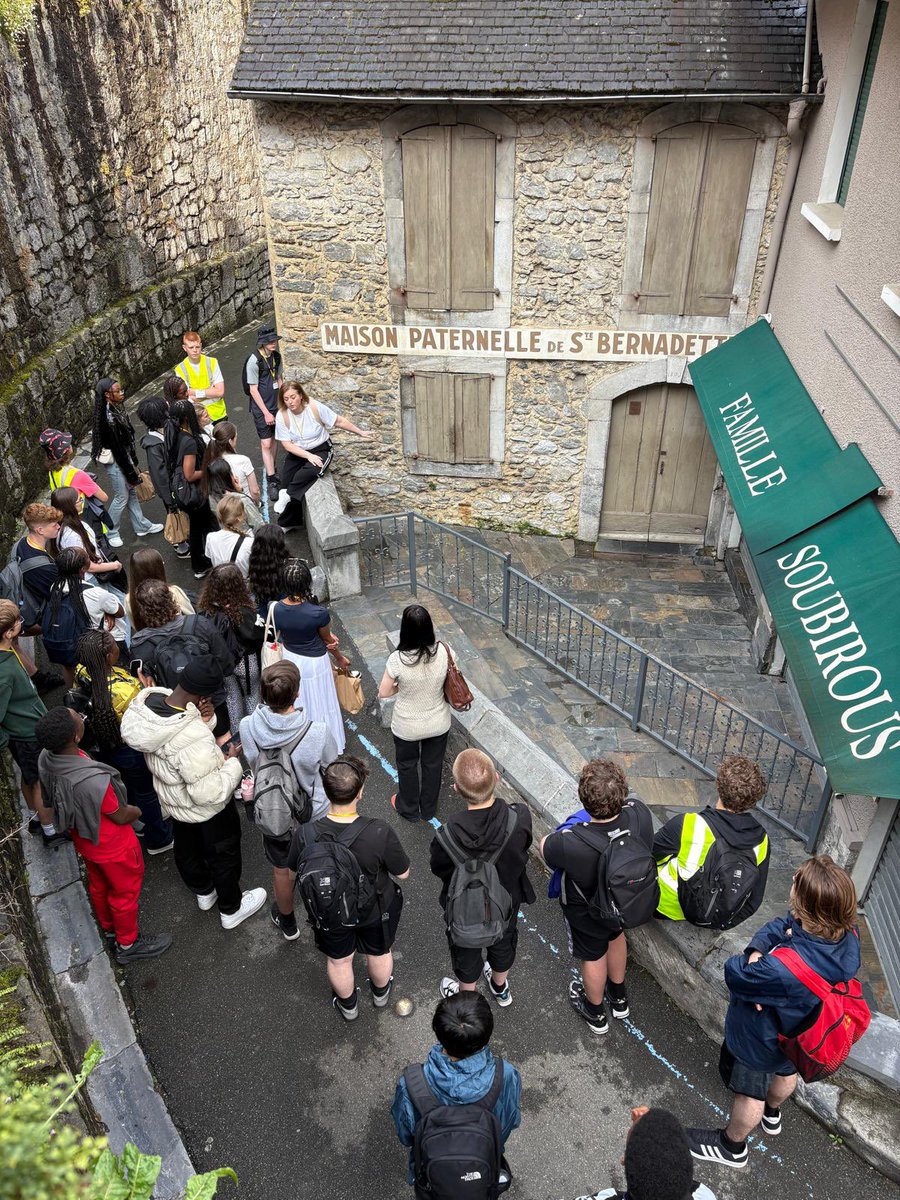 HallowsRE's tweet photo. This morning we had the opportunity to visit the home of St Bernadette the Bollywood Mill and the Cachot, what a fantastic experience! St Bernadette pray for us @AllHallowsRC @SalfordDiocese https://t.co/GTfrJIeIHI