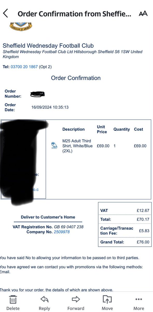 SBSheff's tweet image. I hope our new owner, when/whoever it might be, honors making the 3rd shirt which was mis sold to us from Tuna man🙏🦉💙🤍 #swfc