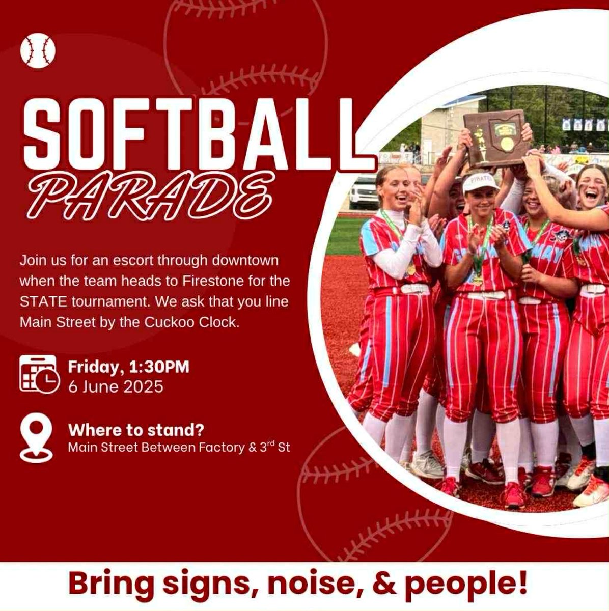 The Lady Pirates have a big game tomorrow! Show your support
