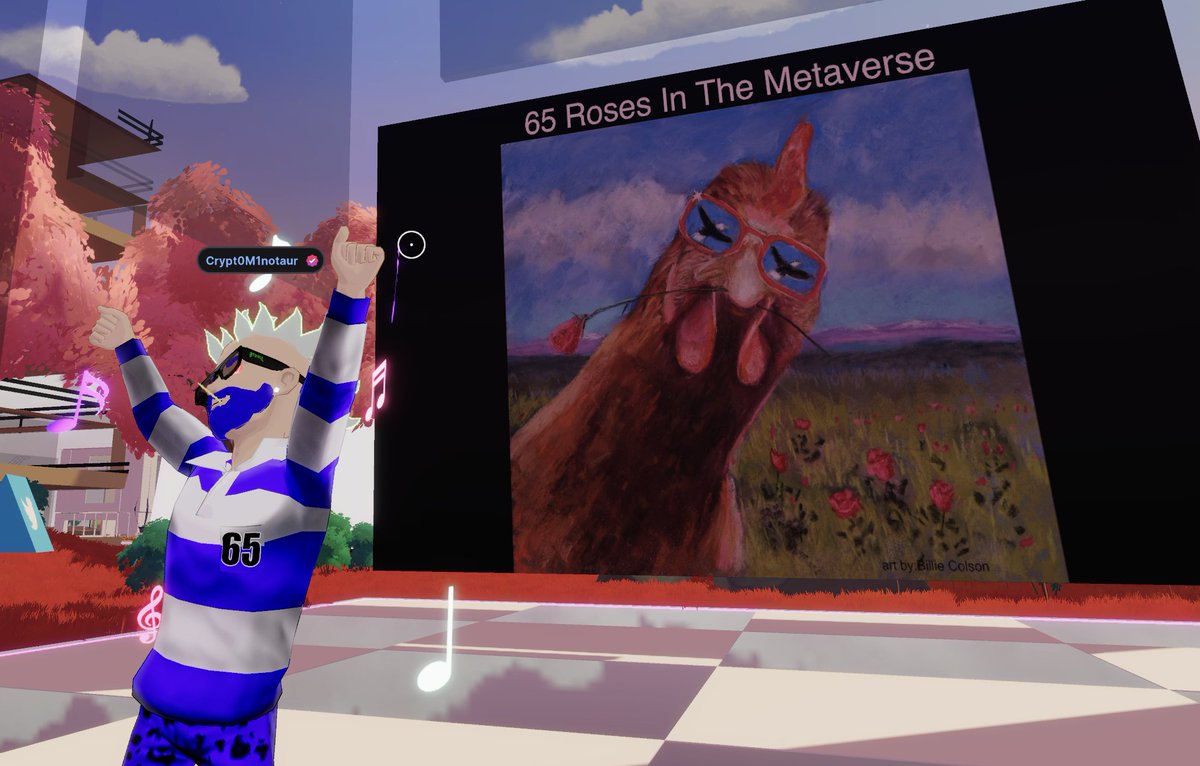 🌹🦅Album Release Party For <a href="/chiegoll/">Chiegoll™</a> 🐓 "65 Roses in the #metaverse " Live in <a href="/decentraland/">Decentraland</a> 20 minutes