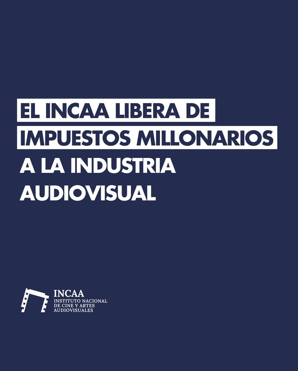 EL INCAA LIBERA DE IMPUESTOS MILLONARIOS A LA INDUSTRIA AUDIOVISUAL.

El Instituto Nacional de Cine y Artes Audiovisuales (INCAA) eliminó el impuesto a la distribución de películas extranjeras, así como los aranceles de inscripción y renovación al RPACA.

Eliminación del Impuesto
