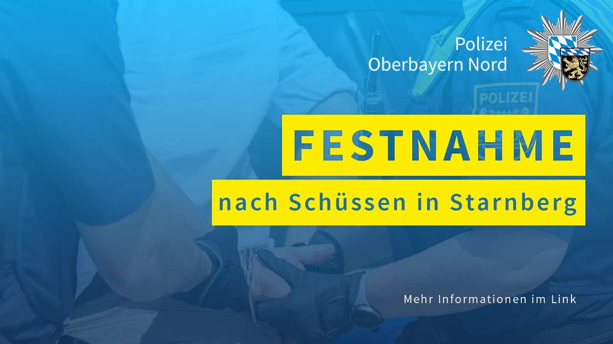 Im April 2025 war es zu einer Auseinandersetzung zweier Gruppen in einer Tiefgarage in #Starnberg gekommen, bei der ein Mann durch einen #Schuss am Bein verletzt wurde. Heute wurden weitere #Tatverdächtige durch die #Polizei #festgenommen. 
Mehr hier: polizei.bayern.de/aktuelles/pres…