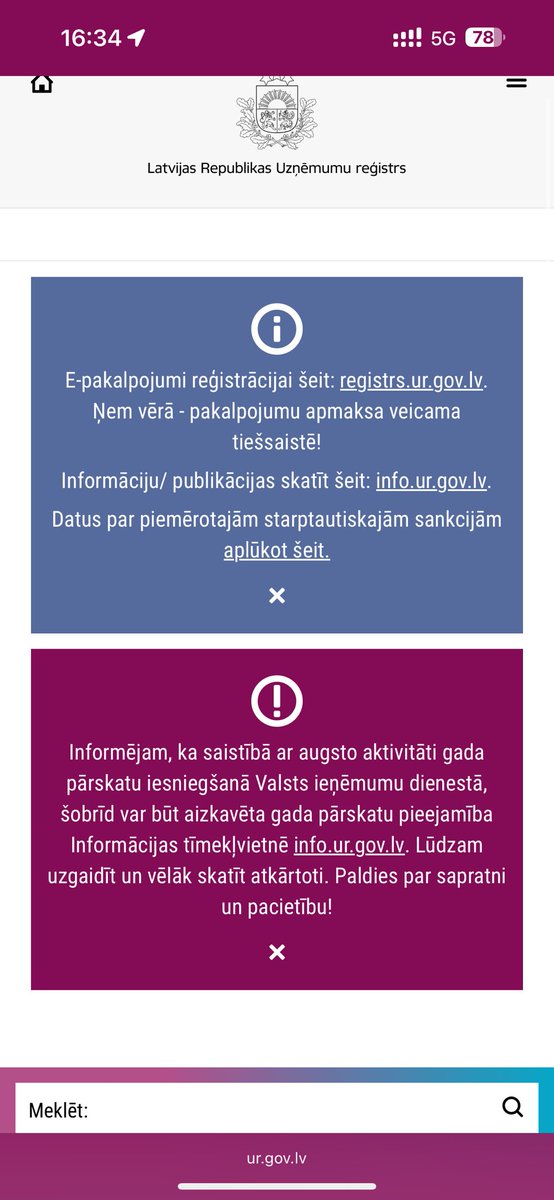 jaro82's tweet photo. @uznemumureg paldies vismaz par paziņojumu https://t.co/iqtpPWY9lC https://t.co/qhNS8p59Wq