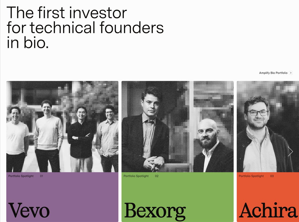 ElliotHershberg's tweet image. Announcing Amplify Bio 🧬
I've joined Amplify Partners to help build a $200M fund dedicated to technical founders in bio.
This has been part of a long evolution—from writing code as a computational biologist, to writing >200k words about this sector in The Century of Biology,…