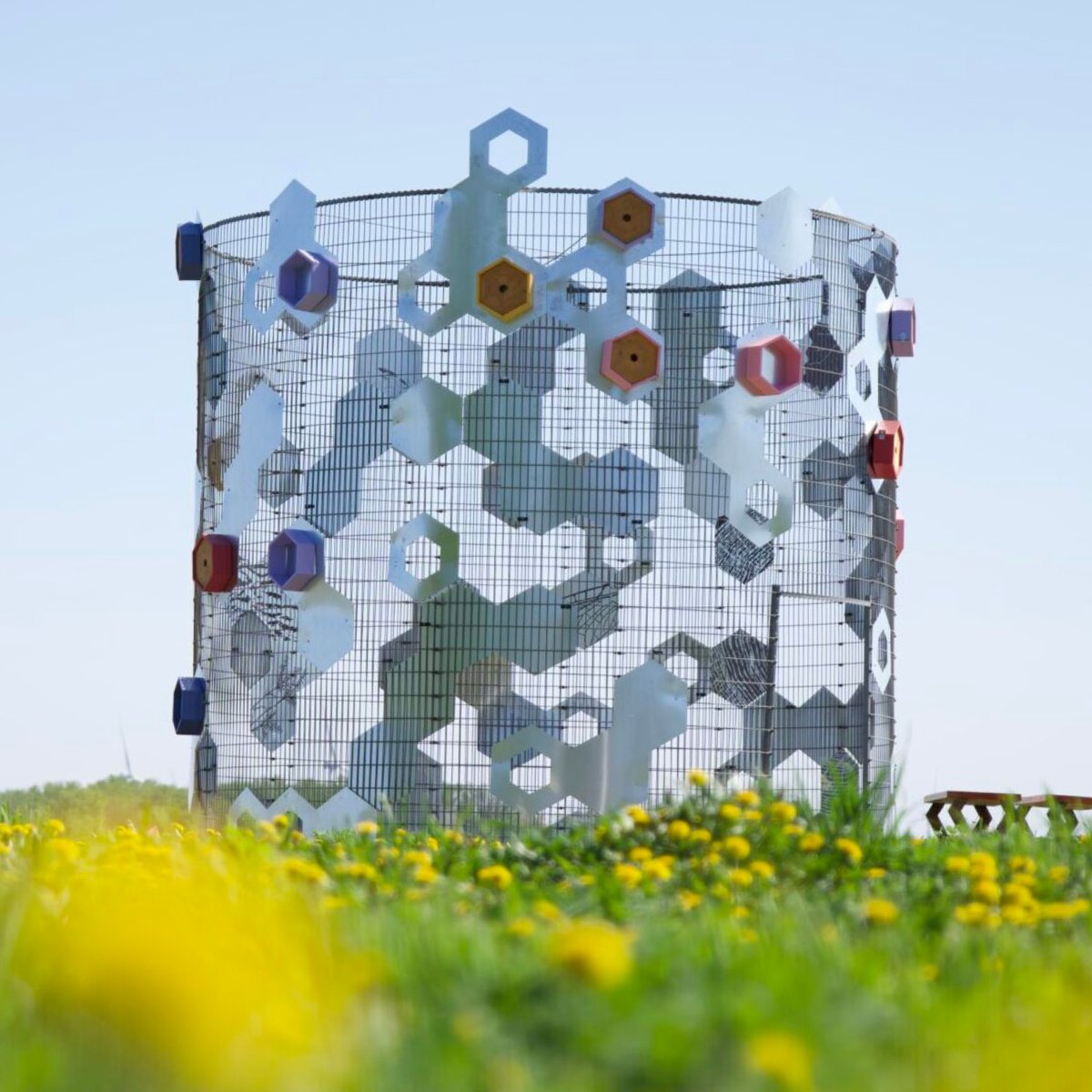 Recently, landscape architecture students at Iowa State unveiled two large-scale art installations at Art Farm Iowa in Northwood. Learn more about the permanent installations here: bit.ly/4dDbl3v