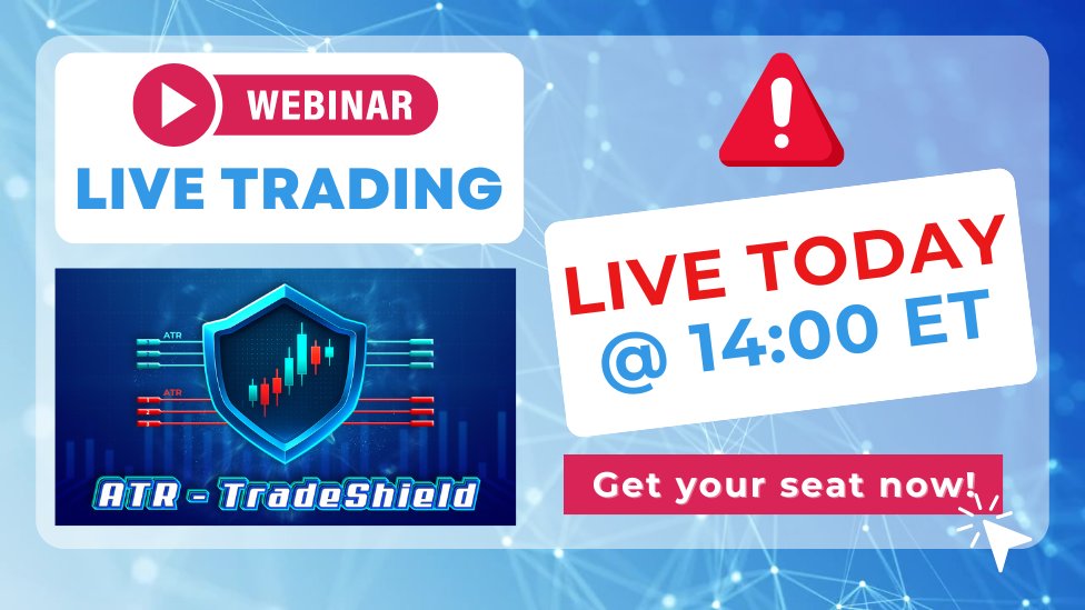 🚨 Just a Few Hours Left!

Join Our LIVE Webinar Today at 14:00 ET to discover our brand-new tool – ATR-TradeShield!
ext.ninza.co/webinar-250605

Don’t miss this exclusive opportunity to see ATR-TradeShield in action.

🔴 Live Today @ 14:00 ET – Be There:!