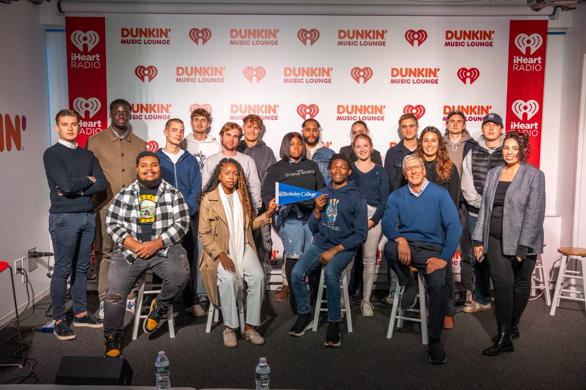 Michael Iris, Ed.D. (@mike_iris) on Twitter photo Students from <a href="/BerkeleyCollege/">Berkeley College</a> had an unforgettable experience inside the @Dunkin' Music Lounge at <a href="/iHeartMedia/">iHeartMedia</a> NYC! As part of the Mentors in Media initiative, these future media moguls got an exclusive behind-the-scenes look at what it takes to make it in the world of media, Students from <a href="/BerkeleyCollege/">Berkeley College</a> had an unforgettable experience inside the @Dunkin' Music Lounge at <a href="/iHeartMedia/">iHeartMedia</a> NYC! As part of the Mentors in Media initiative, these future media moguls got an exclusive behind-the-scenes look at what it takes to make it in the world of media,
