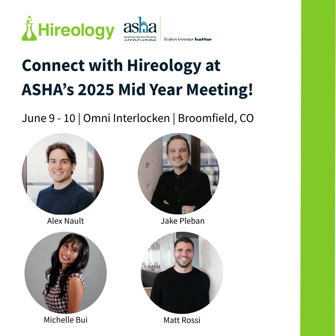 We’re heading to the 2025 ASHA Mid-Year Meeting! 

Catch Alex Nault, Jake Pleban, Michelle Bui &amp; Matt Rossi to talk smarter, faster healthcare hiring.

Get ahead with our 2025 Healthcare Hiring Pulse 👉 hubs.ly/Q03qXf5V0
