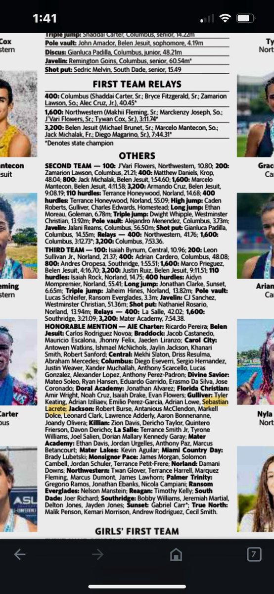 Sebastien-Olivier “Jefe” Lacrete 🇭🇹 (@seblacrete) on Twitter photo Blessed to receive Honorable-Mention All Dade (Track & Field) <a href="/GPrep_XCTF/">GulliverPrep Track & Cross Country</a> Blessed to receive Honorable-Mention All Dade (Track & Field) <a href="/GPrep_XCTF/">GulliverPrep Track & Cross Country</a>